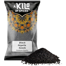A Kilo of Spices | Premium Black Nigella Sativa Seeds (Kalonji) 1 Kg | Pure and Potent | Superfood for Immune Support, Digestive Health, and Culinary