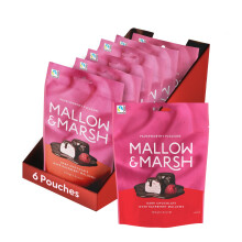 Mallow & Marsh Raspberry Coated in 70% Dark Chocolate Marshmallow