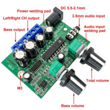 Digital 2.1 Channel Subwoofer Amplifier Board 2x6W+25W Pure Bass HiFi Stereo Audio Power Amplifier Dual Channel Module