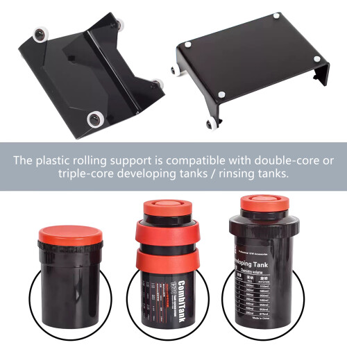 Darkroom Film Processing Development Supplies Manual Rolling Rinse Holder