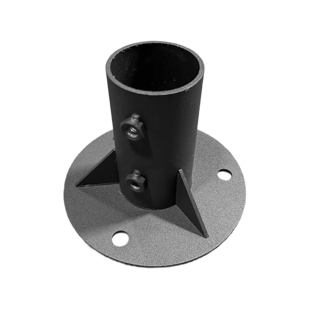 Chain Link Fence Pole Floor Flange Metal Chain Link Fence Parts For Mailbox 65Mm 6033072030075