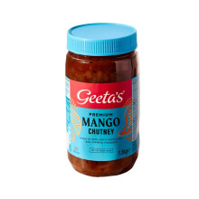 Geeta's Premium Mango Chutney 1.5Kg - Authentic Chutney Jar Tangy, Spicy, and Flavorful Indian Condiment Spread for Sandwiches, and Snacks