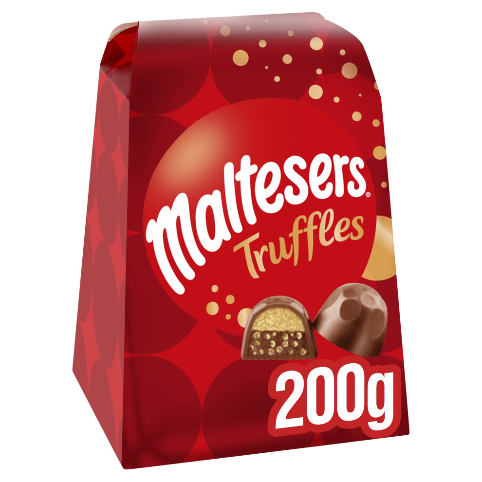 Maltesers Chocolate Truffles Gift Box 200G, Luxury Milk Chocolate &