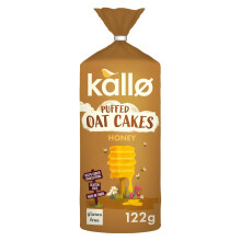 Kallo Honey Puffed Oat Cakes – Gluten-Free, High in Fibre, Helps
