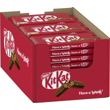 Nestle KitKat chocolate bar, crunchy bar w/ milk chocolate & crispy