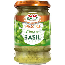 Sacla Italian Basil Pesto - Perfect with Pasta, Pizza, Garlic Bread and Tagliate