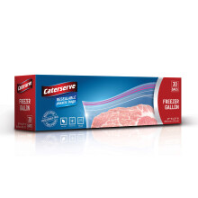 30 Ziplock Bags | Resealable Freezer Bags | 1 Gallon Capacity Zip