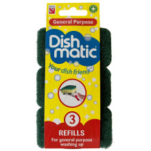 Dishmatic General Purpose Refills, 3 Pack