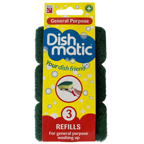 Dishmatic General Purpose Refills, 3 Pack