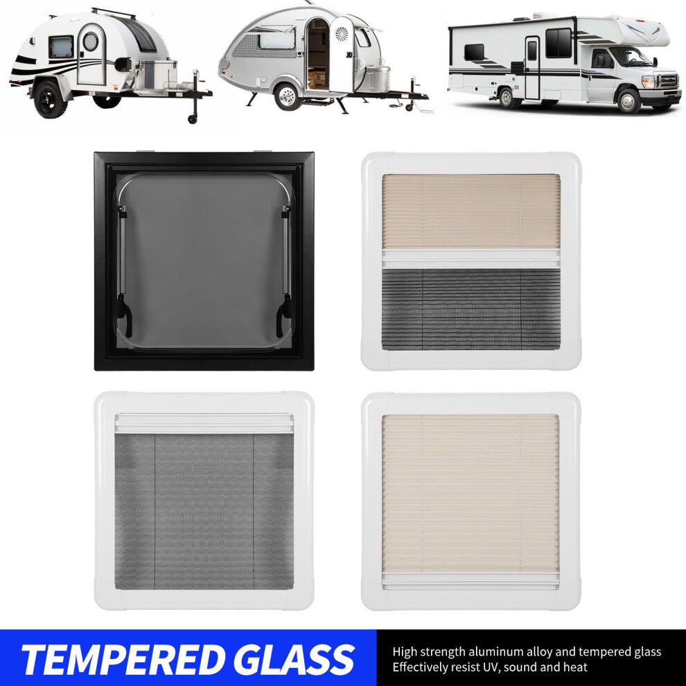 Caravan Push Out Window 20X20in Insect Proof Black 7293282017184