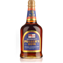 Pusser's Rum Admiralty, Blue Label, 40% ABV, 70cl, the Award-winning Original Royal Navy Rum