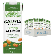 Califia Farms Simple and Organic Almond - Lactose Free, Dairy Free,