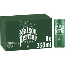 Maison Perrier Plain Sparkling Water cans 8x330ml