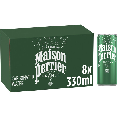 Maison Perrier Plain Sparkling Water cans 8x330ml