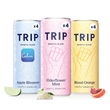 TRIP Mixed Pack Sparkling Drink with 120MG calming Magnesium + Lion’s