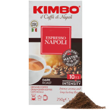 Kimbo Coffee Espresso Napoli Ground 250g | Italian Medium Dark Roast Ground Coff