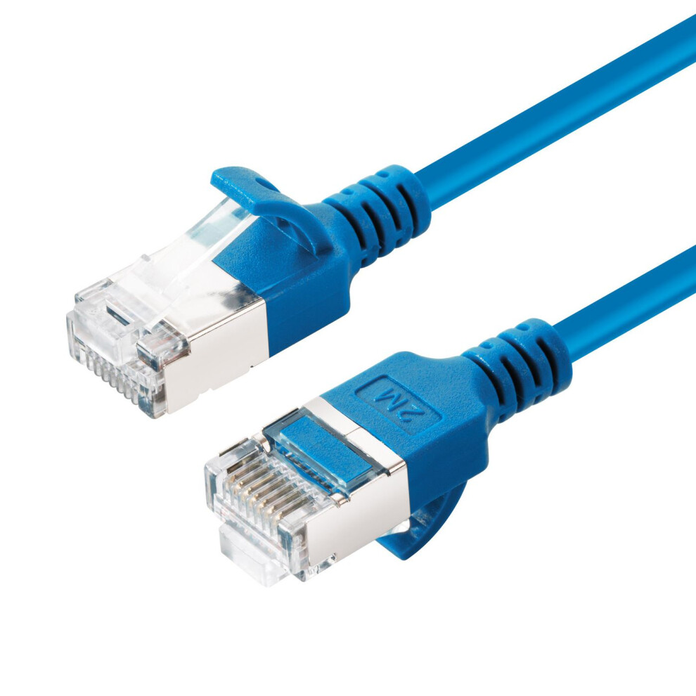 Microconnect Cat6a U-Ftp Slim Lszh 7.5M Network Cable Blue 5715063027578