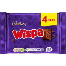Cadbury Wispa Chocolate Bar, Smooth & Creamy Aerated Milk Chocolate,