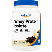 Nutricost Vassleprotein Isolat Pulver (Vanilj) 2LB