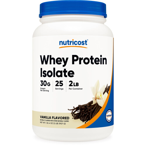 Nutricost Whey Eiwit Isolaat Poeder (Vanille) 2LBS