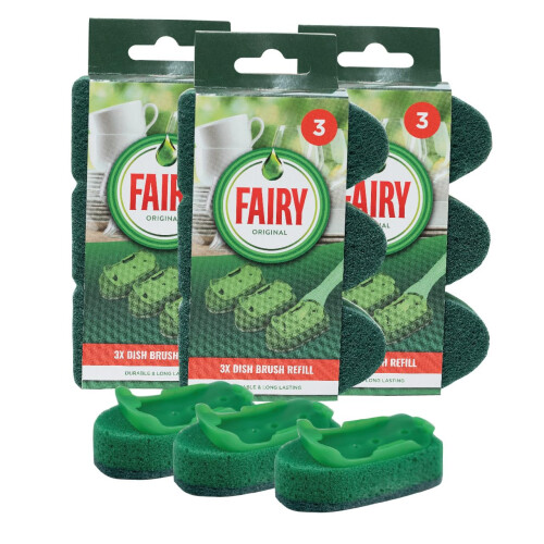 Addis Fairy Soap Dispensing Non Scratch Sponge Scourer Dish Brush