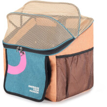 Dog Bike Basket Carrier Pet Travel Bag Foldable Versatile Comfortable Portable Outdoor Traveling Camp Bicycle Basket A