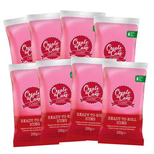 Create A Cake Ready To Roll Icing | Pink Fondant Icing | Palm Free