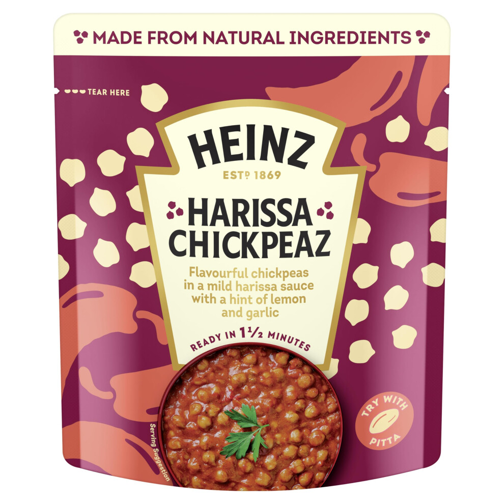 Heinz Harissa Chickpeas With Peppers And Garlic Meal For One Made Fro