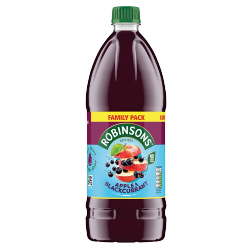 Robinsons Apple & Blackcurrant No Added Sugar Squash 2l