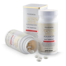 Mosbeau Placenta White Advanced Kosttillskott för Hudblekning 2015 Japan Patenterad Dubbelt Så Effektiv Som Glutathion (120 Tabletter)