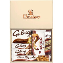 Chocohugs Chocolate Gift Hamper Box | Filled w/ Galaxy Full Sized Bars