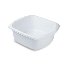 Addis Rectangular Washing Up Bowl, White, 9.5