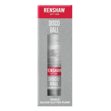 Renshaw Edible Glitter Pump, Disco Ball (Silver), High Shine Glitter,