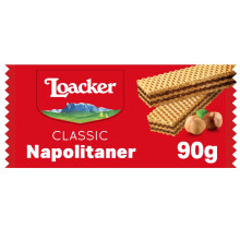Loacker, Napolitaner Crispy Wafers, Italian Hazelnut Cream Wafers,