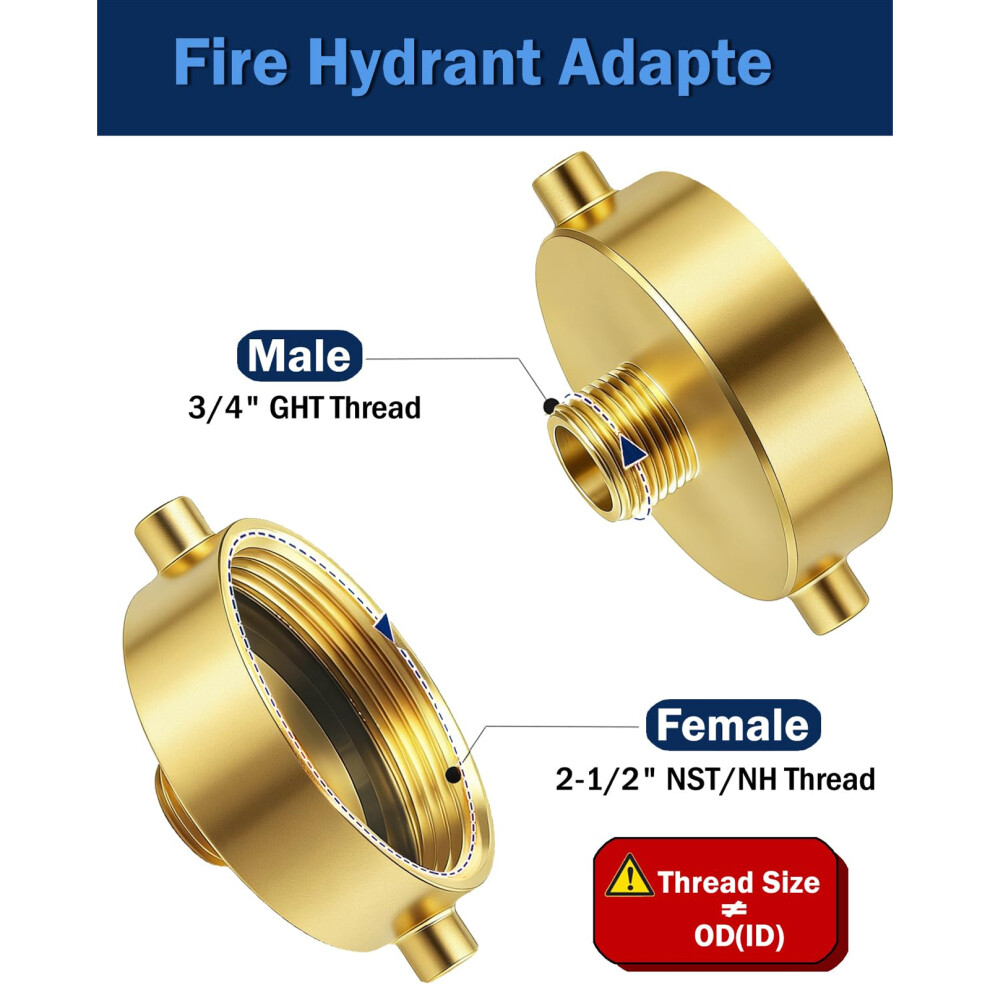 Quick Installion Hydrant Adapter Garden Hose Adapter Fitting Connector 7755000576750