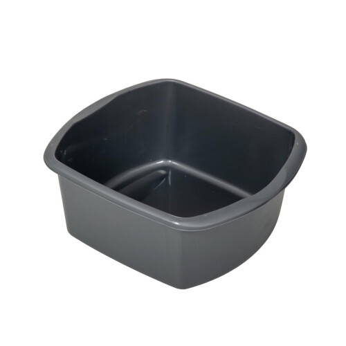 Addis Addis 8 Litre Small Rectangular Bowl, Metallic Silver, 8L, 319251