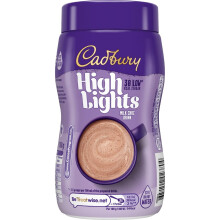 Cadbury Highlights Milk Chocolate Hot Drink, Low Calorie, Stir in Hot Water, Approximately 14 Servings, 180 g (Pack of 1)