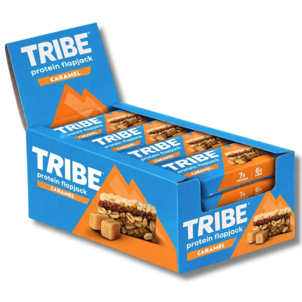 Tribe 3 Layered Protein Flapjack - Caramel (12 X 50G) | High Protein