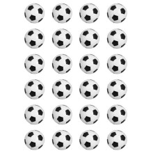 24 x PRECUT Edible Football Cupcake Fairy Cake Wafer Decoration Toppers Soccer