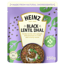 HEINZ Black Lentil Dhal with Spinach and Tomatoes - Meal for One, Made From Natu