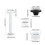 2Pcs Replacement Locking Nuts Toilet Cistern Fixing Kit Easy Installation 1