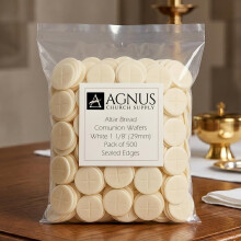 Altar Bread White 1 1/8" Pack of 500, Communion Wafers, Peoples