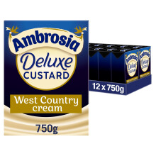 Ambrosia Deluxe Custard, Made With West Country Cream & Vanilla,