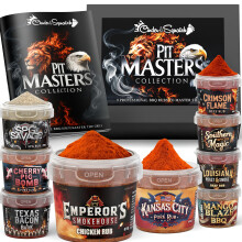 Pit Masters BBQ Rubs – 9 Premium Spice Blend Seasonings for Pork, Chicken & Beef by Cinder & Squatch | Perfect for Grilling, Smoking & American Barb
