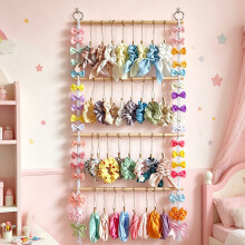 Multiple Purpose Hair clamps Stand With Sturdy Wooden And Cotton Construction
