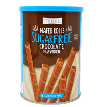 Felice Sugar Free Chocolate Flavoured Wafer Rolls 400g