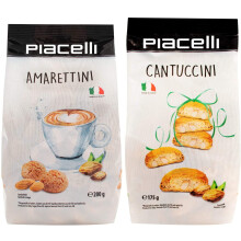 Piacelli Italian Biscuit Selection - Amaretti (200g) & Cantuccini