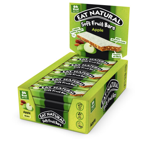 Eat Natural Soft Fruit Bars - Apple, Dates & Almonds - Vegan,