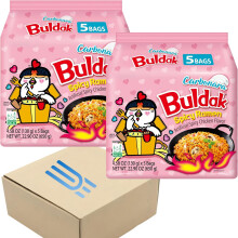 Buldak Noodles Carbonara Hot Chicken Flavor Ramen 10 Pack - Ramen Instant Noodle