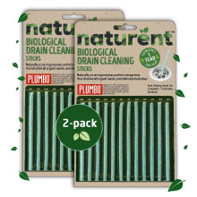 Plumbo Enzyme Drain Cleaning Sticks, 2x12, for Sink Odours & Drain Flies